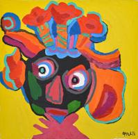 Karel Appel Painting, 40H - Sold for $64,000 on 10-26-2024 (Lot 280).jpg